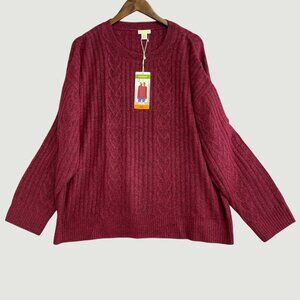 Legendary Outfitters Cozy Cable Knit Sweater XXL Crew neck Women's  M0167